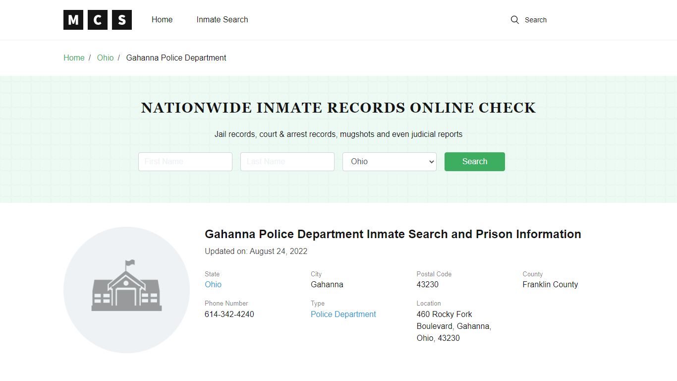 Gahanna, OH Police and Jail Records - madisoncounty-sheriff.com
